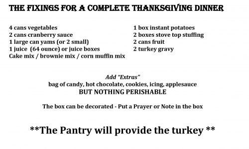 Thanksgiving for the Smithtown Food Pantry