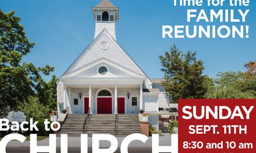 Please Join Us For Back To Church Sunday!